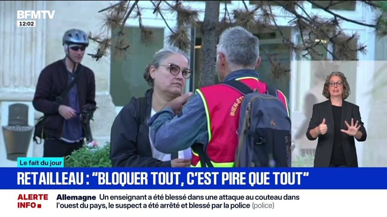 Mobilisation du 10 septembre, illustration hors réseaux