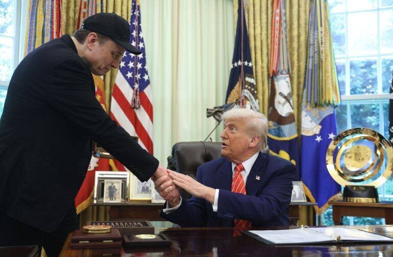 Trump et Elon Musk, mai 2025 (AFP)