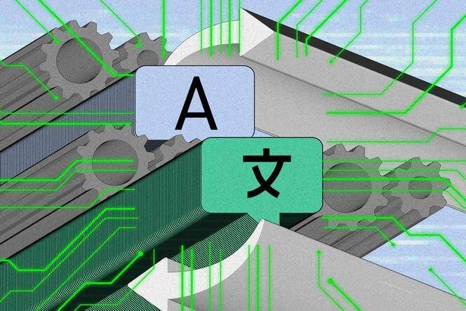 Interface de vidéo traduite sur réseau social