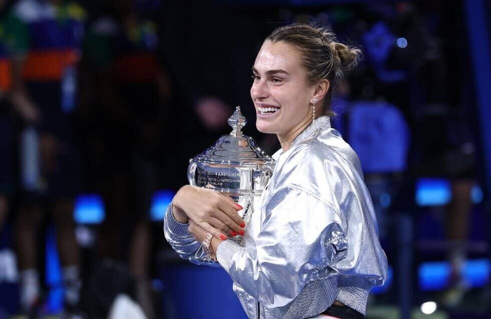 Portrait d'Aryna Sabalenka après sa victoire à l'US Open