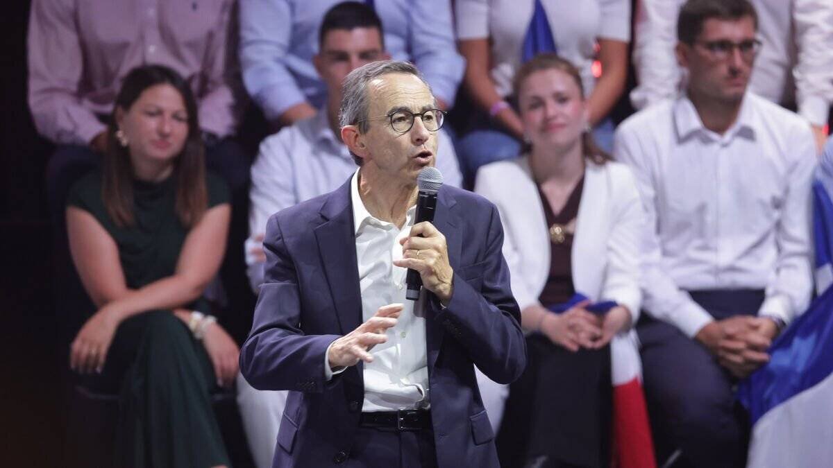 Bruno Retailleau lors de la rentrée des Républicains à Port-Marly