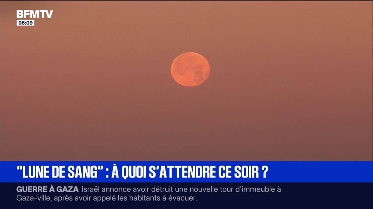Éclipse lunaire totale observée en France