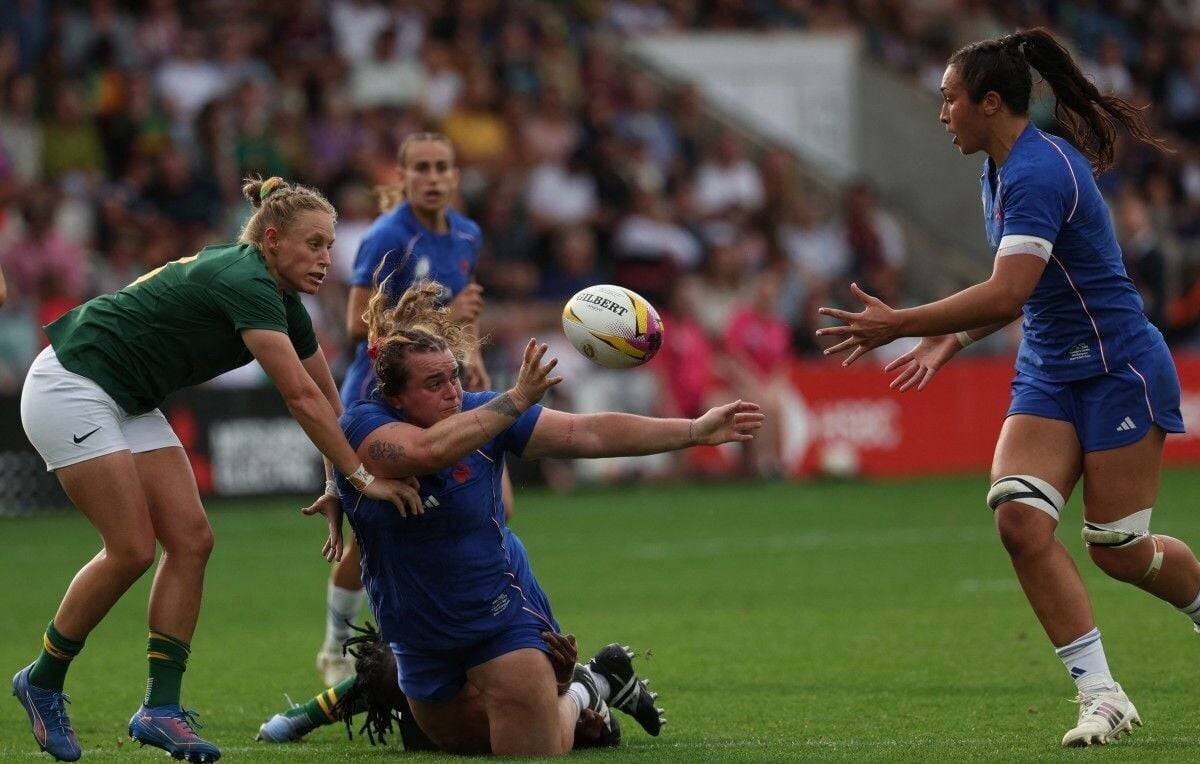 Action de France contre l’Afrique du Sud en rugby féminin
