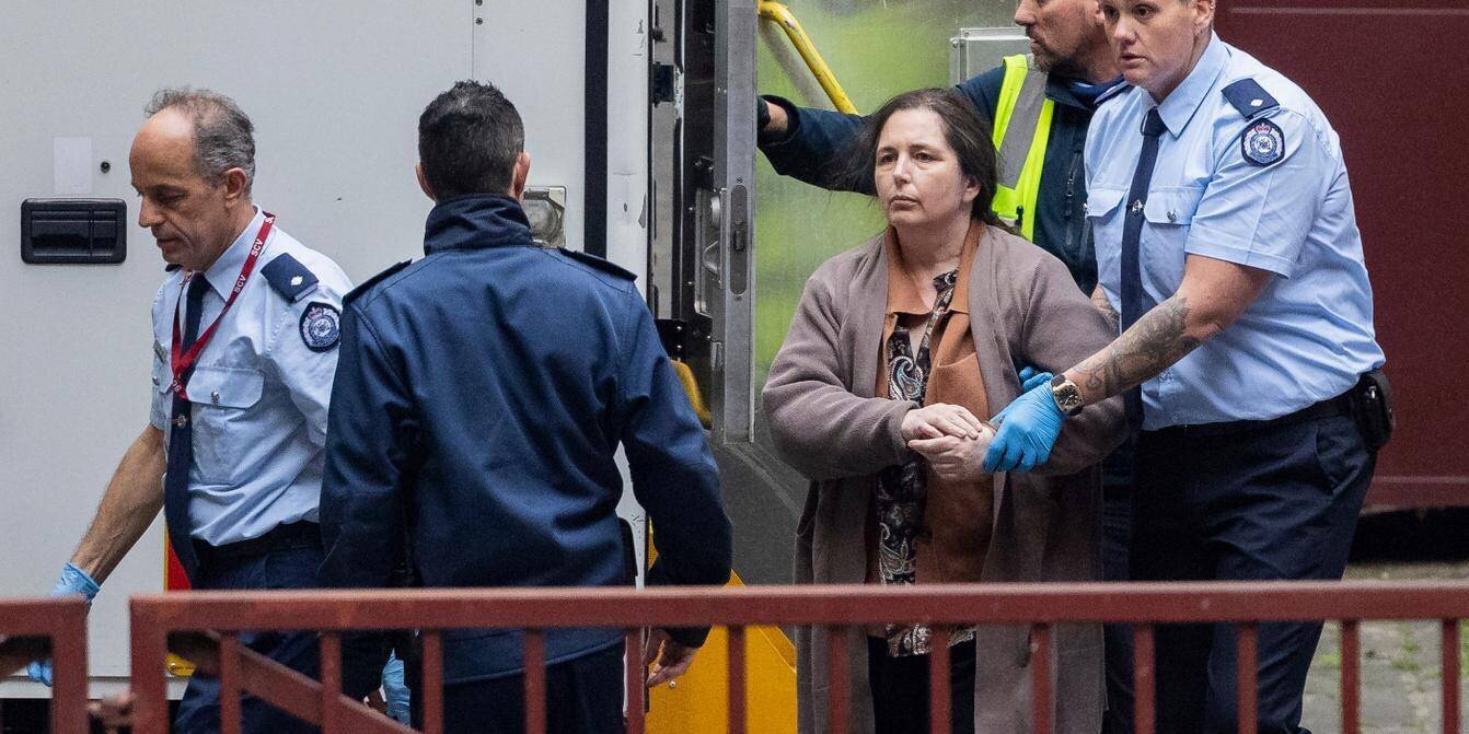 Erin Patterson au tribunal de Melbourne, portrait