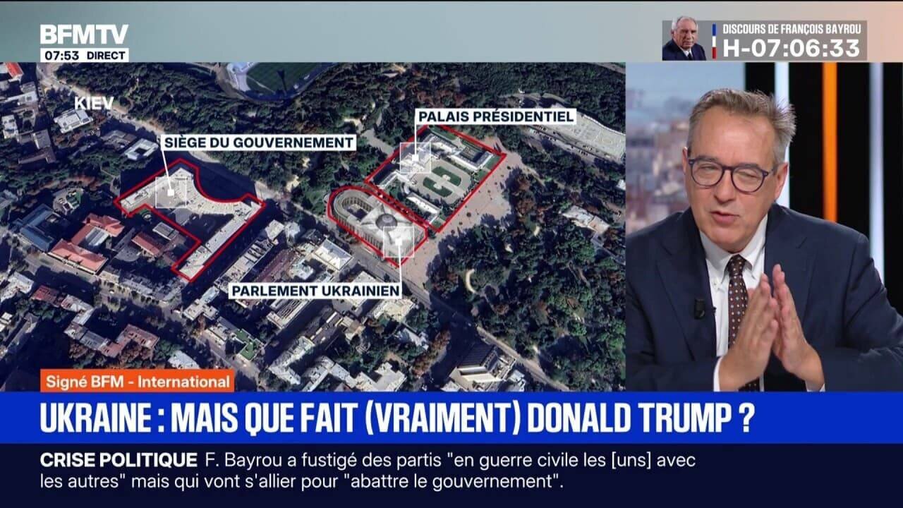 Donald Trump lors d'une intervention médiatique