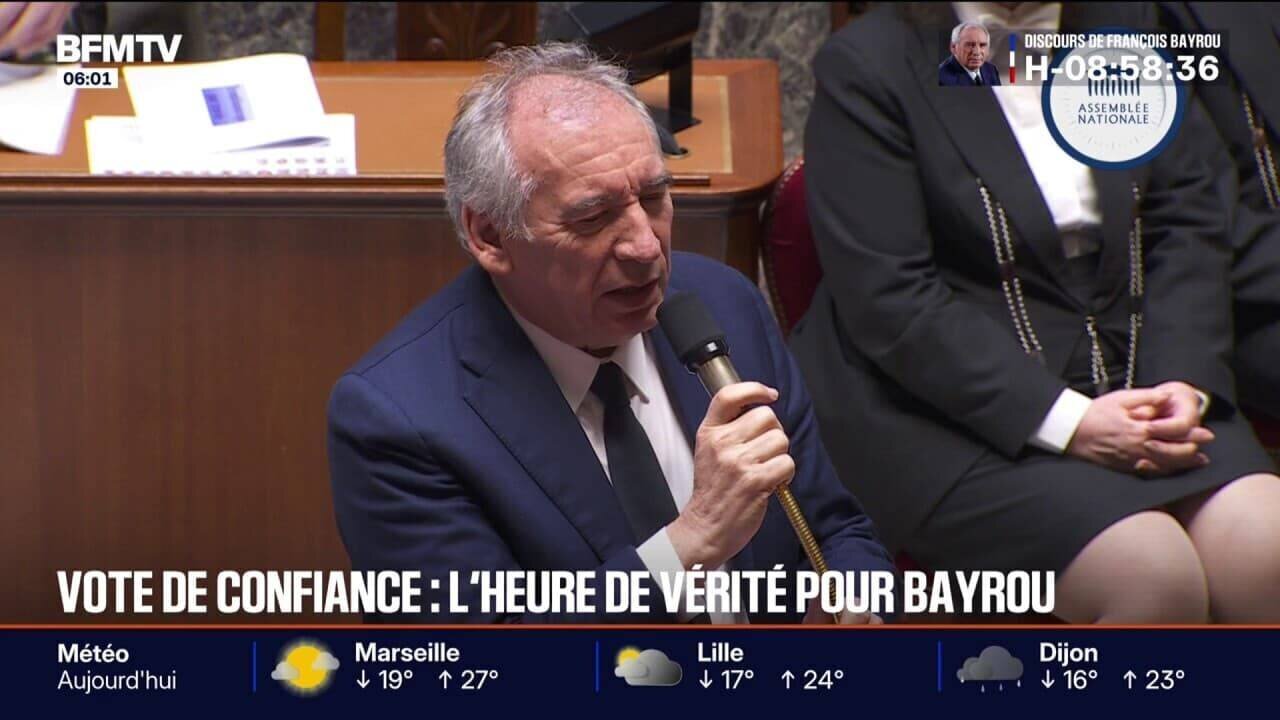 Vue générale de l’Assemblée lors du vote de confiance