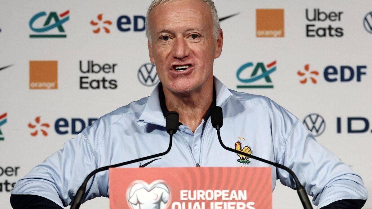 Photo de Didier Deschamps lors d'une conférence de presse