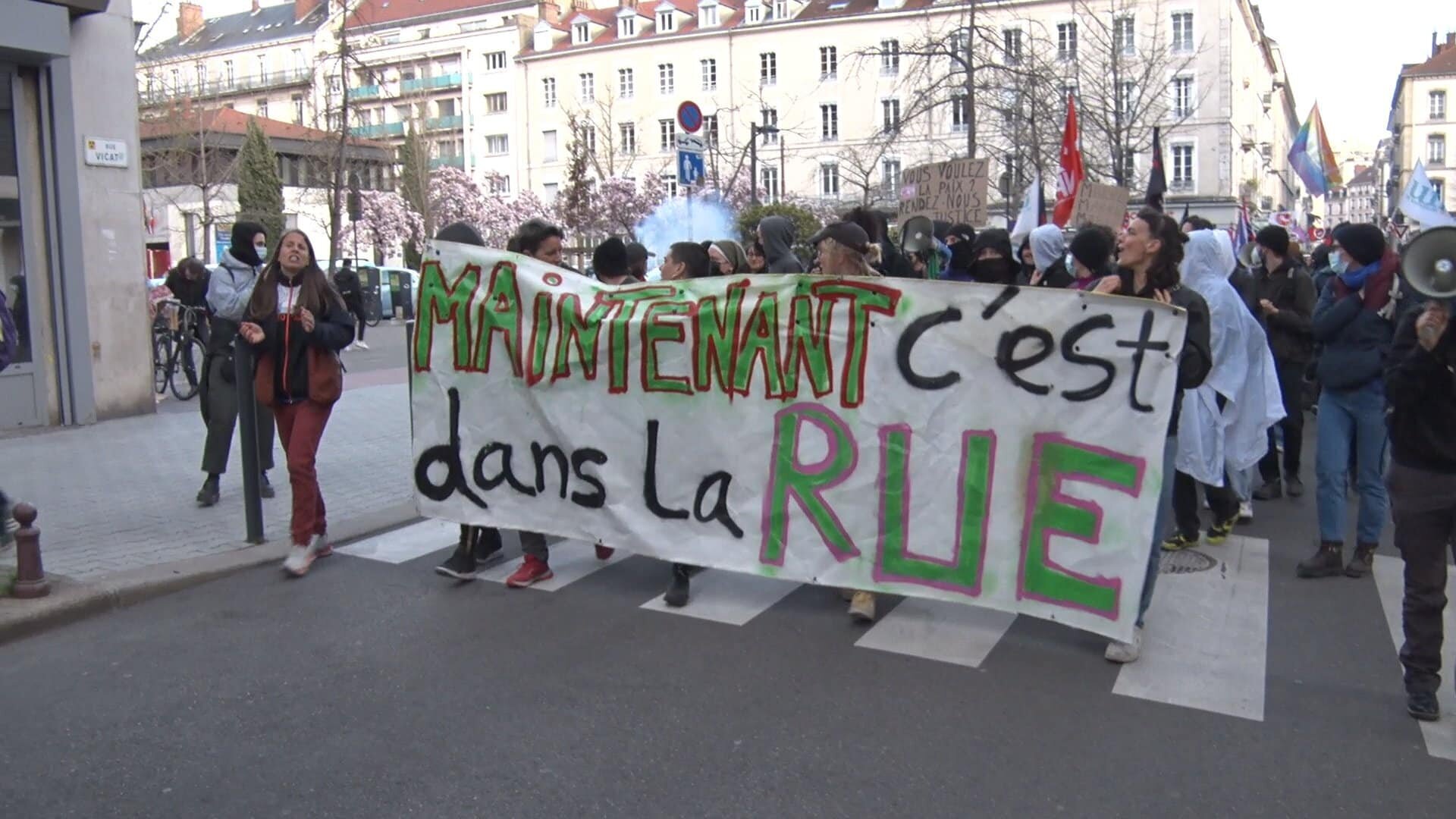 Manifestation et blocage en Isère (photo)