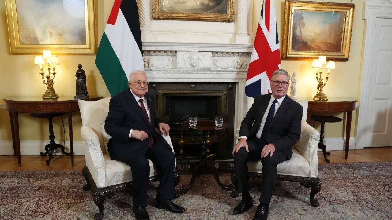 Keir Starmer et Mahmoud Abbas à Downing Street