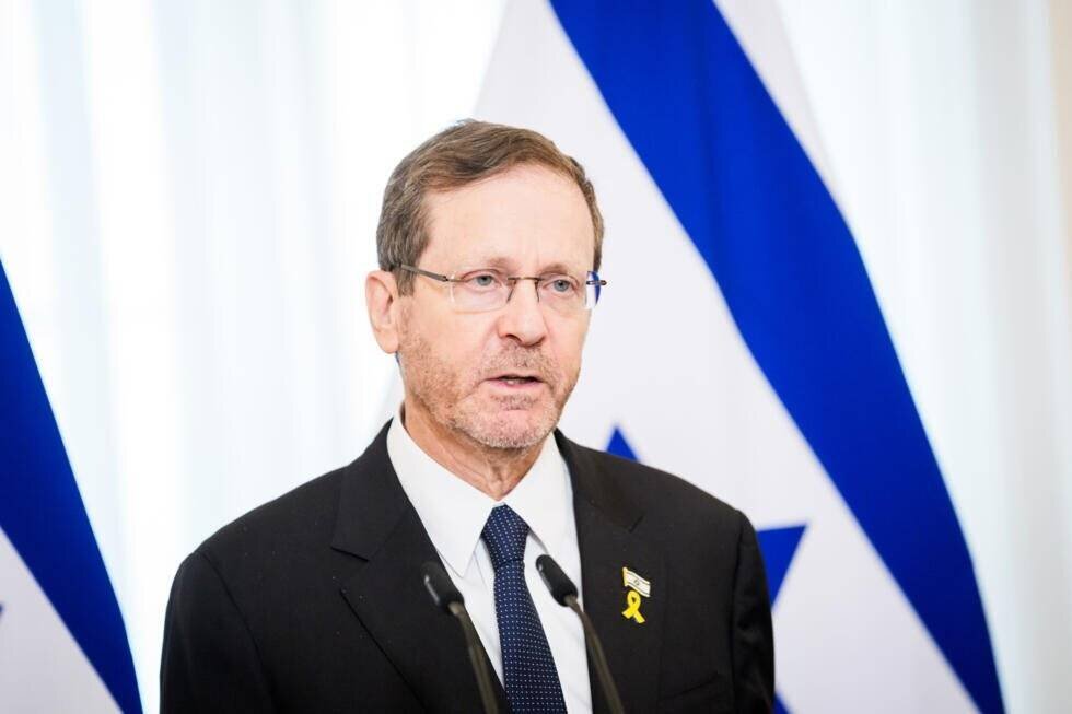 Isaac Herzog en Lettonie en août 2025