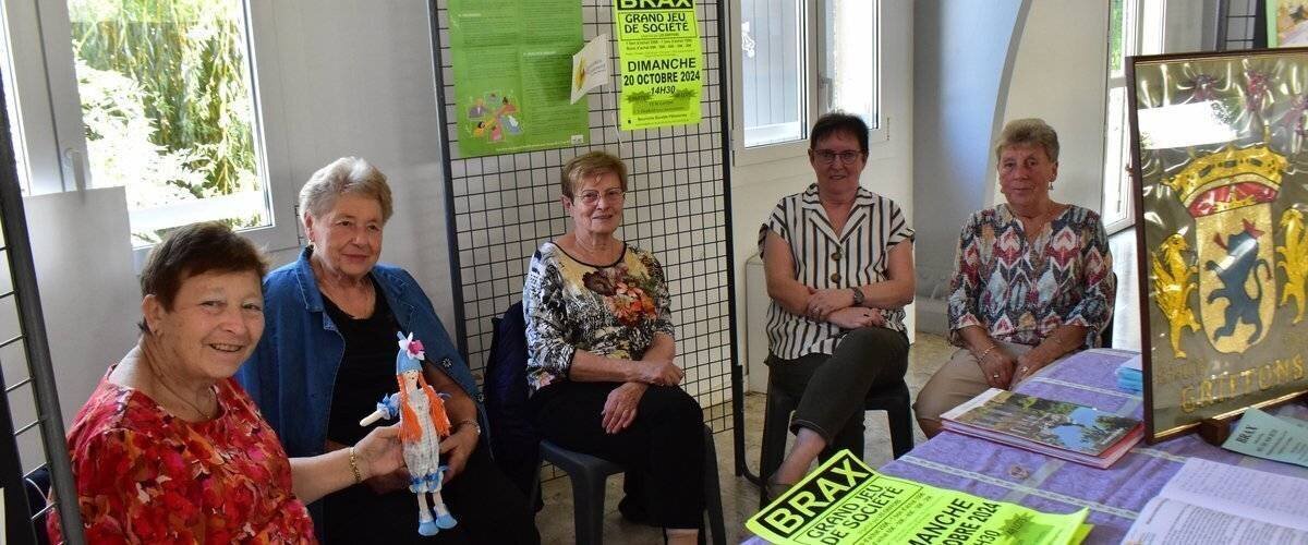 Vue générale du forum des associations à Brax