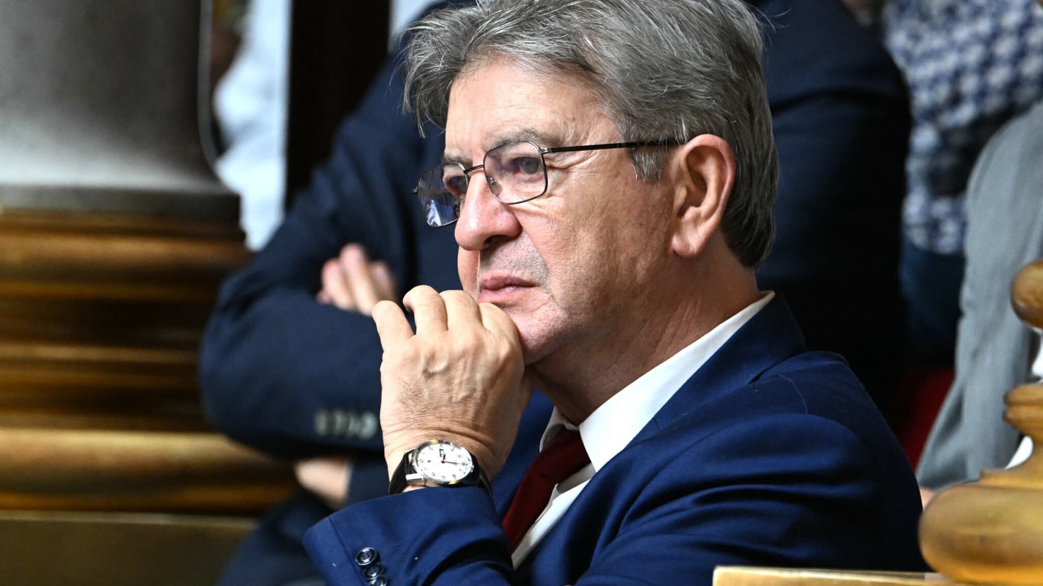 Jean-Luc Mélenchon à l'Assemblée nationale le 8 septembre 2025