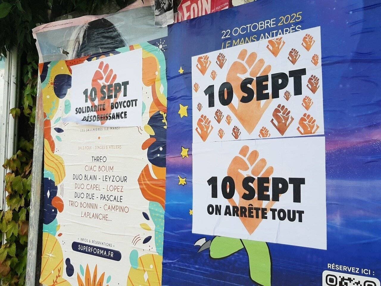 Actions de blocage dans le cadre de Bloquons tout