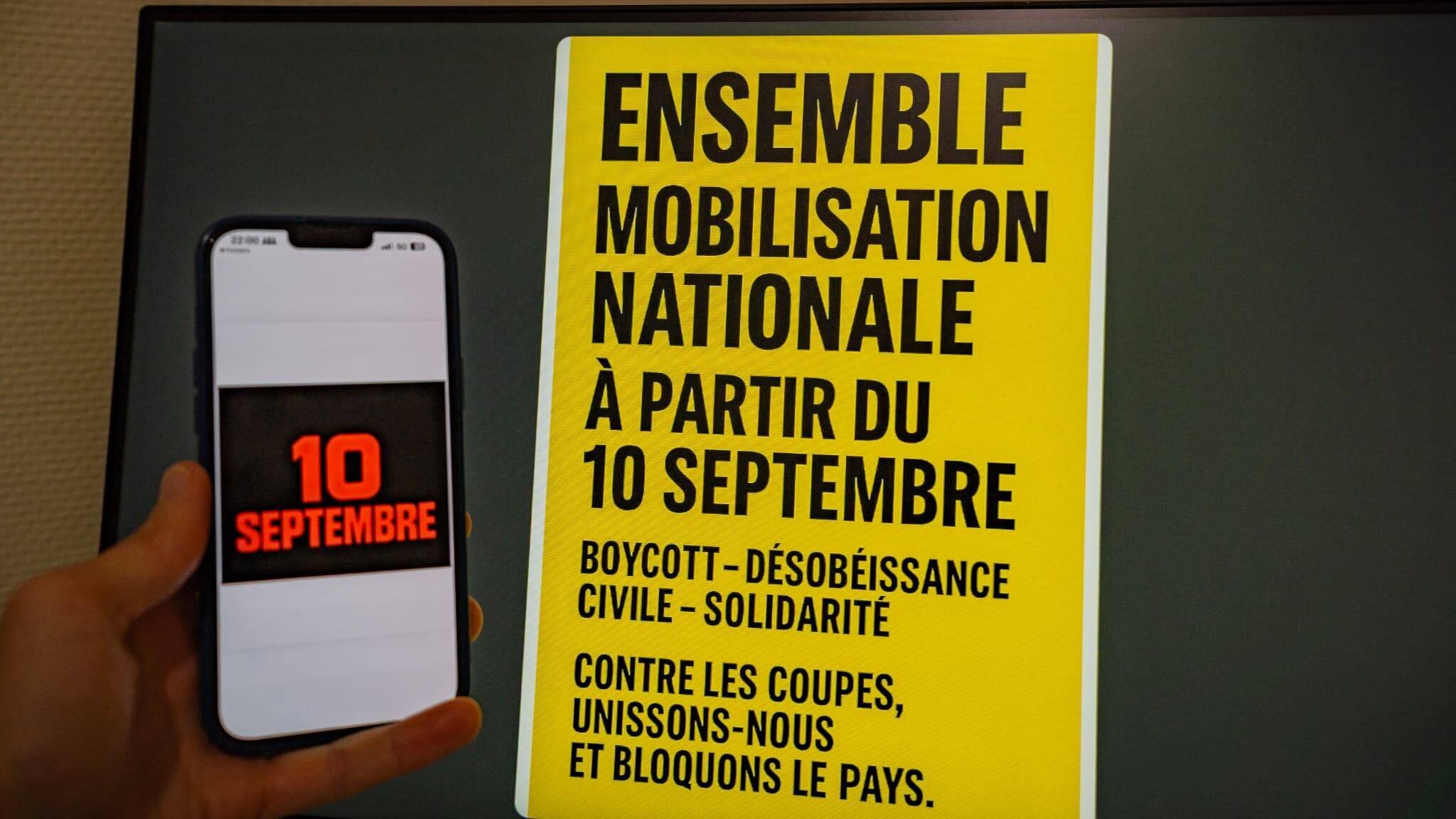 Affiche du mouvement Bloquons tout le 10 septembre