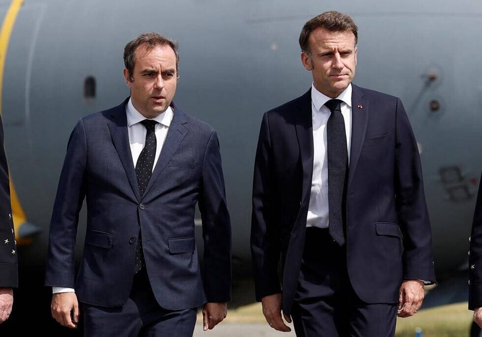 Macron et Lecornu au Salon international de l'aéronautique