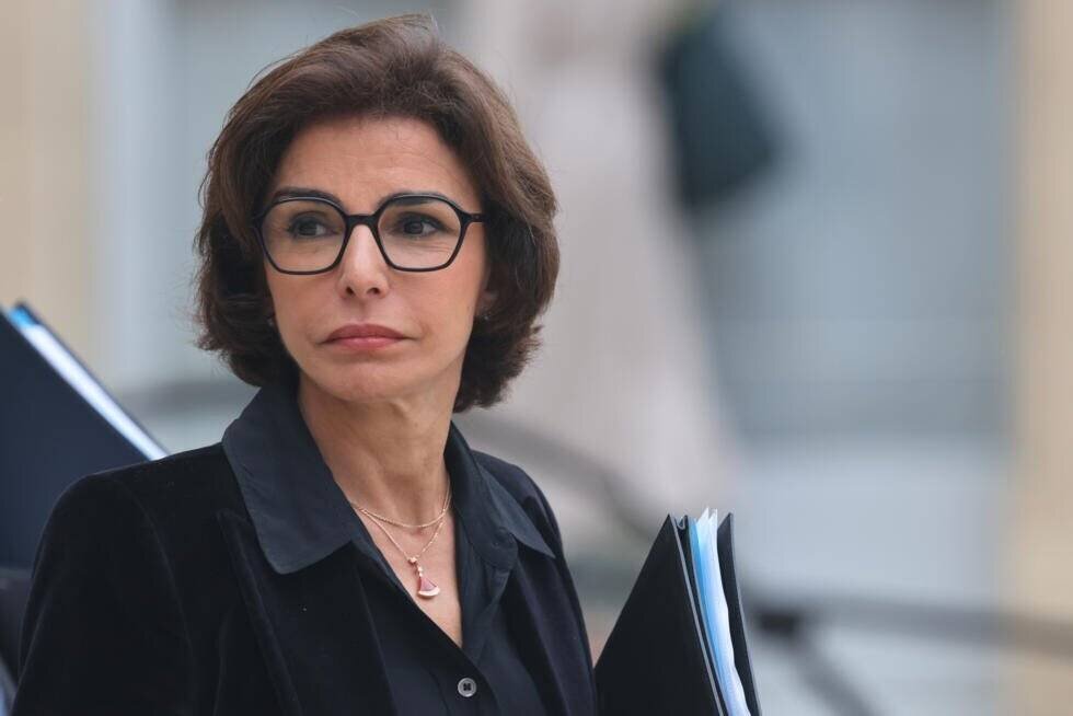 Rachida Dati à la sortie du Conseil des ministres