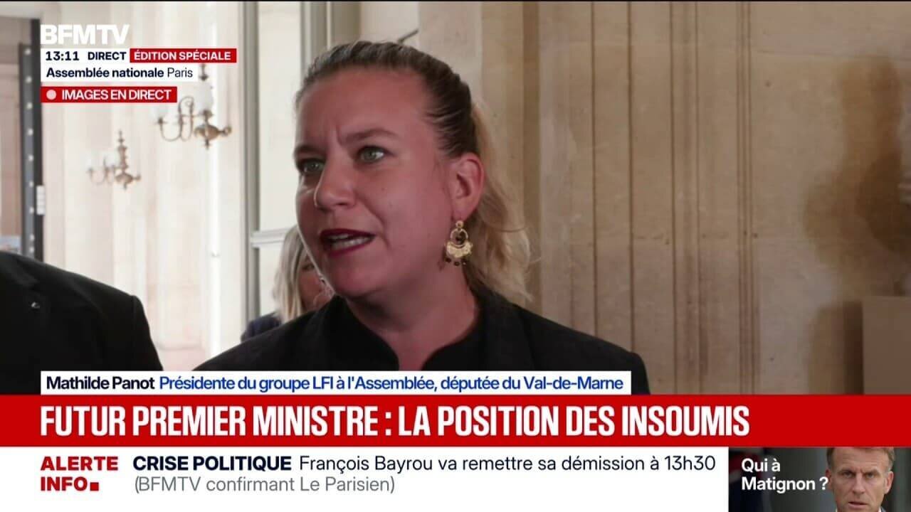 Mathilde Panot après réunion LFI annonce destitution