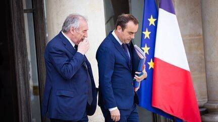 François Bayrou et Sébastien Lecornu à l'Élysée