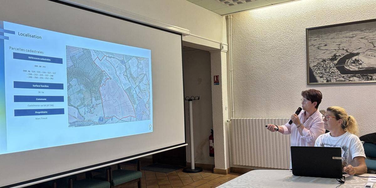 Vue du projet photovoltaïque près des RD 13 et RD 314