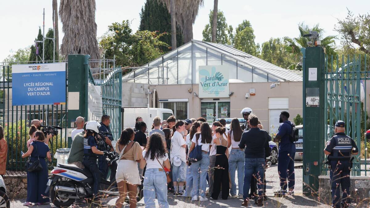 Lycée Vert d’Azur à Antibes, lieu de l’incident