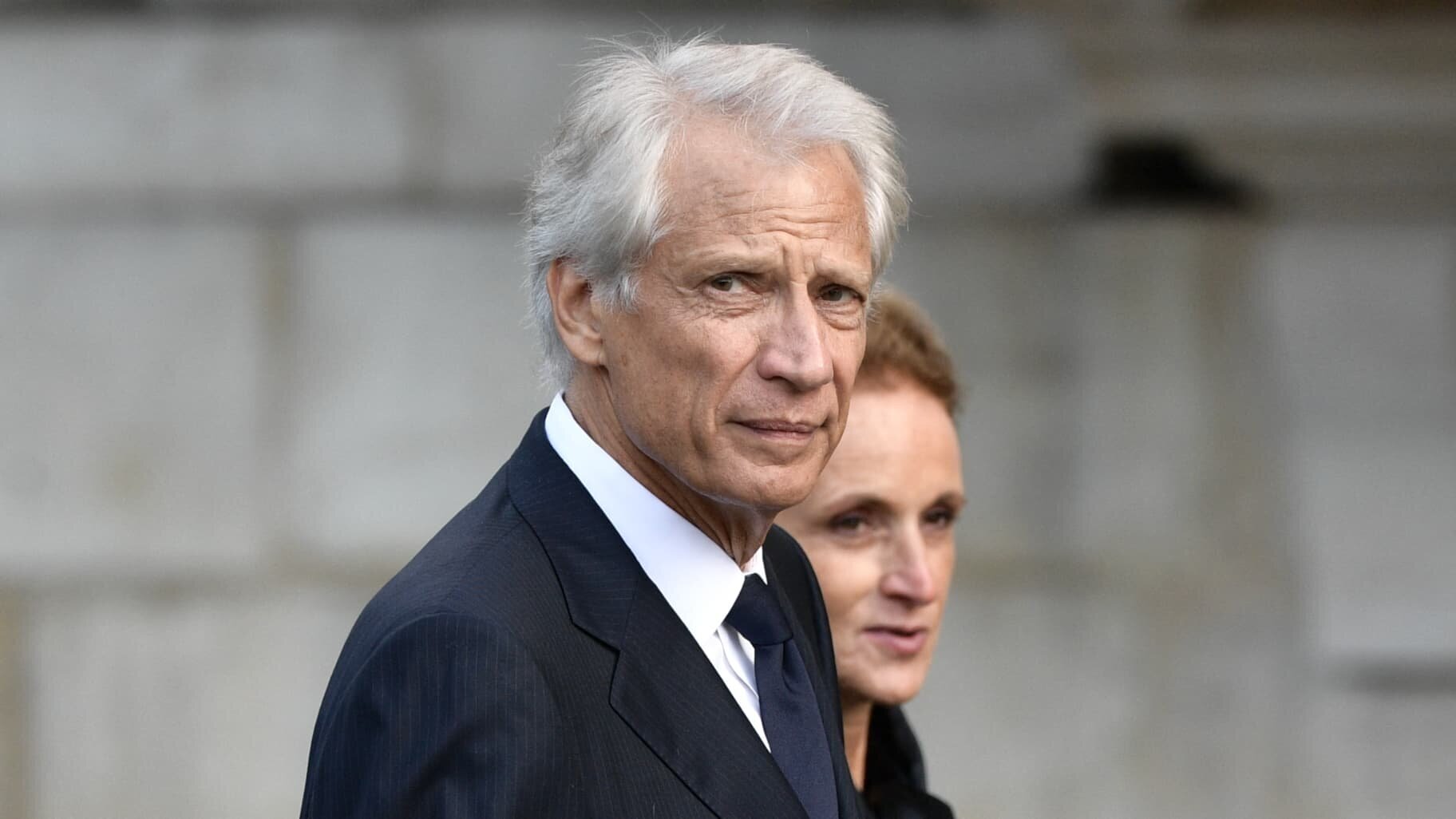 Dominique de Villepin lors d'une intervention médiatique