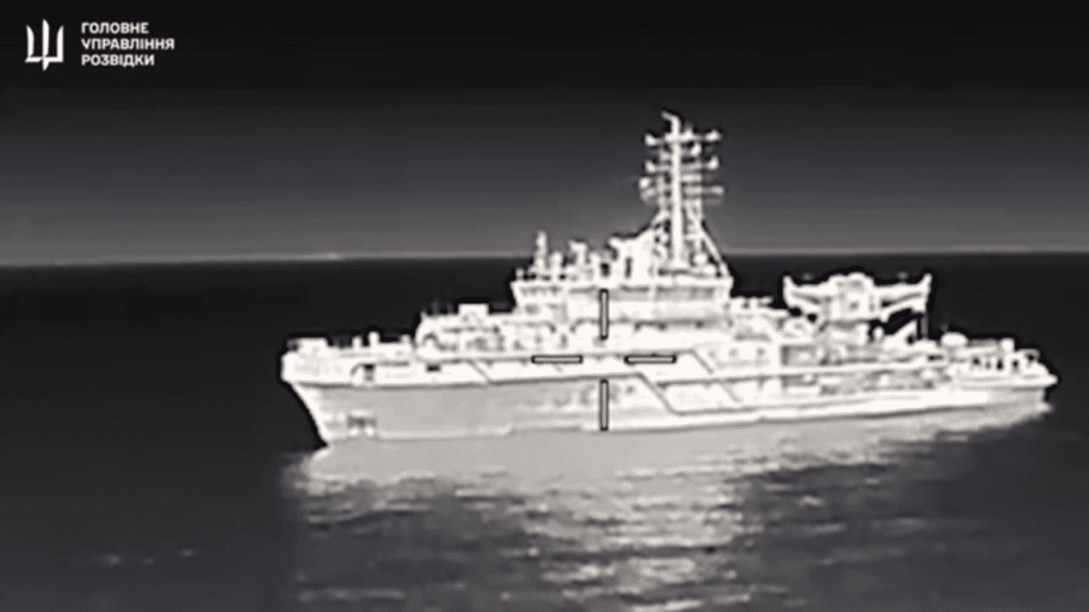 Navire russe touché en mer Noire