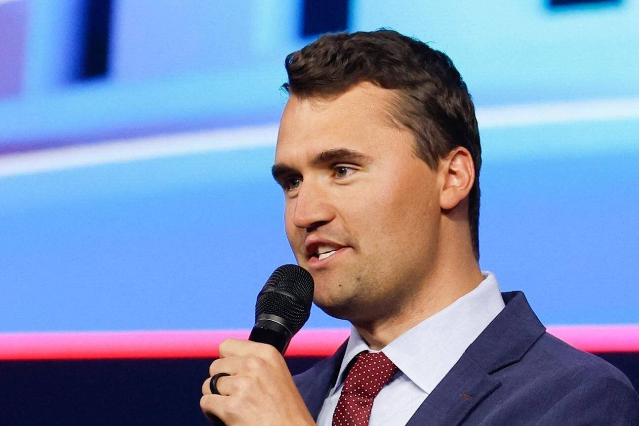 Charlie Kirk lors d'un rassemblement du mouvement Turning Point