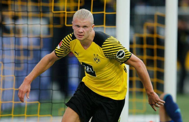 Erling Haaland en action avec Borussia Dortmund