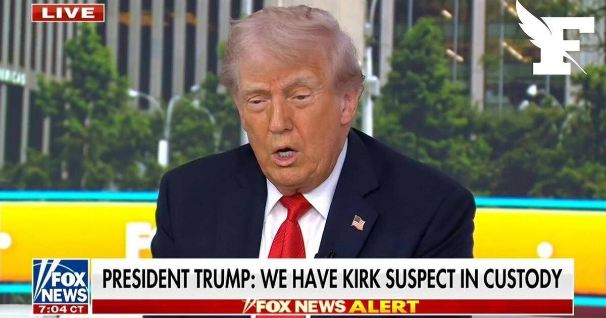 Trump annonçant l'arrestation présumée sur Fox News