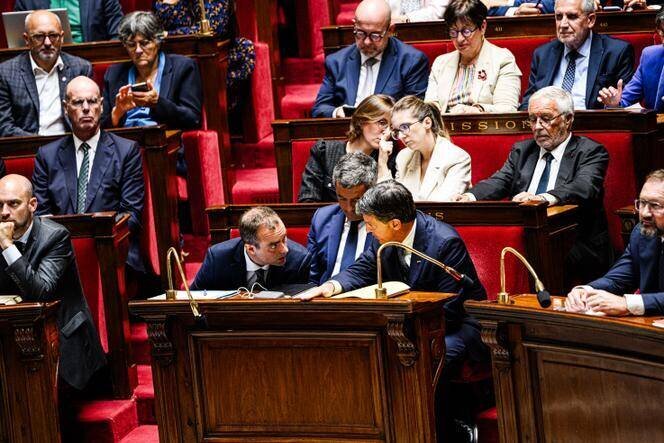 Ministres à l’Assemblée nationale le 8 septembre 2025