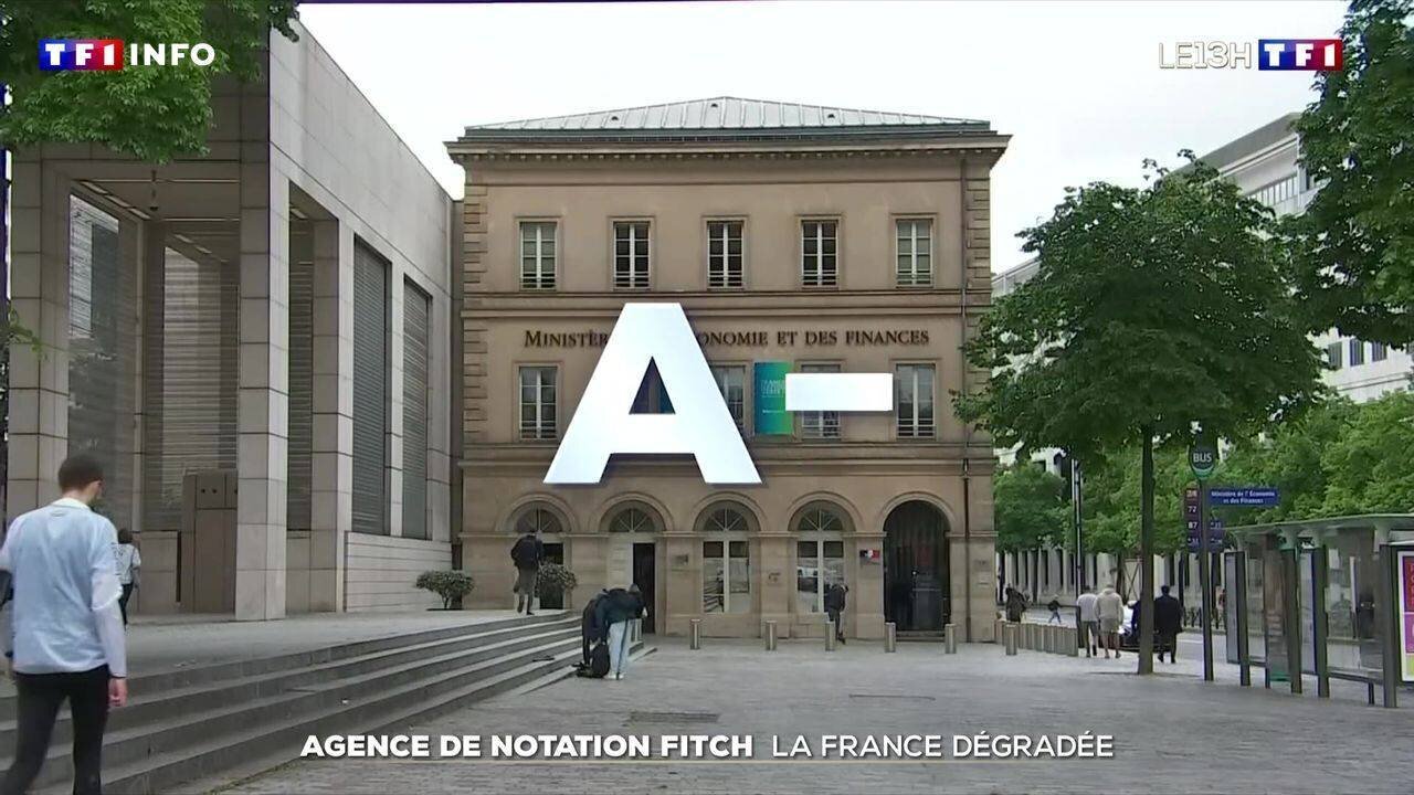 Image montrant Fitch dégradant la note de la France