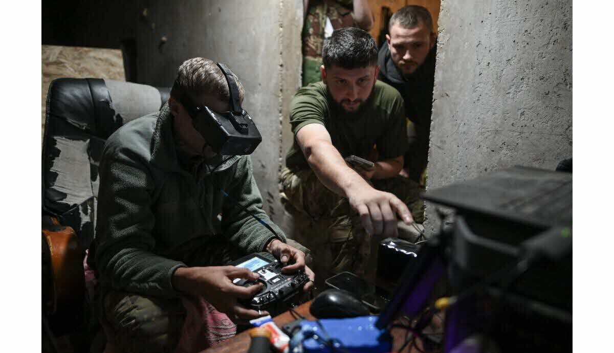 Drone frappant une raffinerie russe près d’Oufa