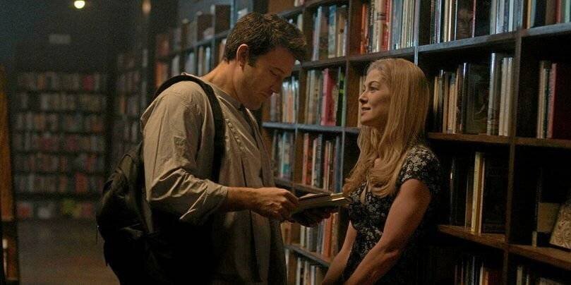 Ben Affleck et Rosamund Pike sur le tournage