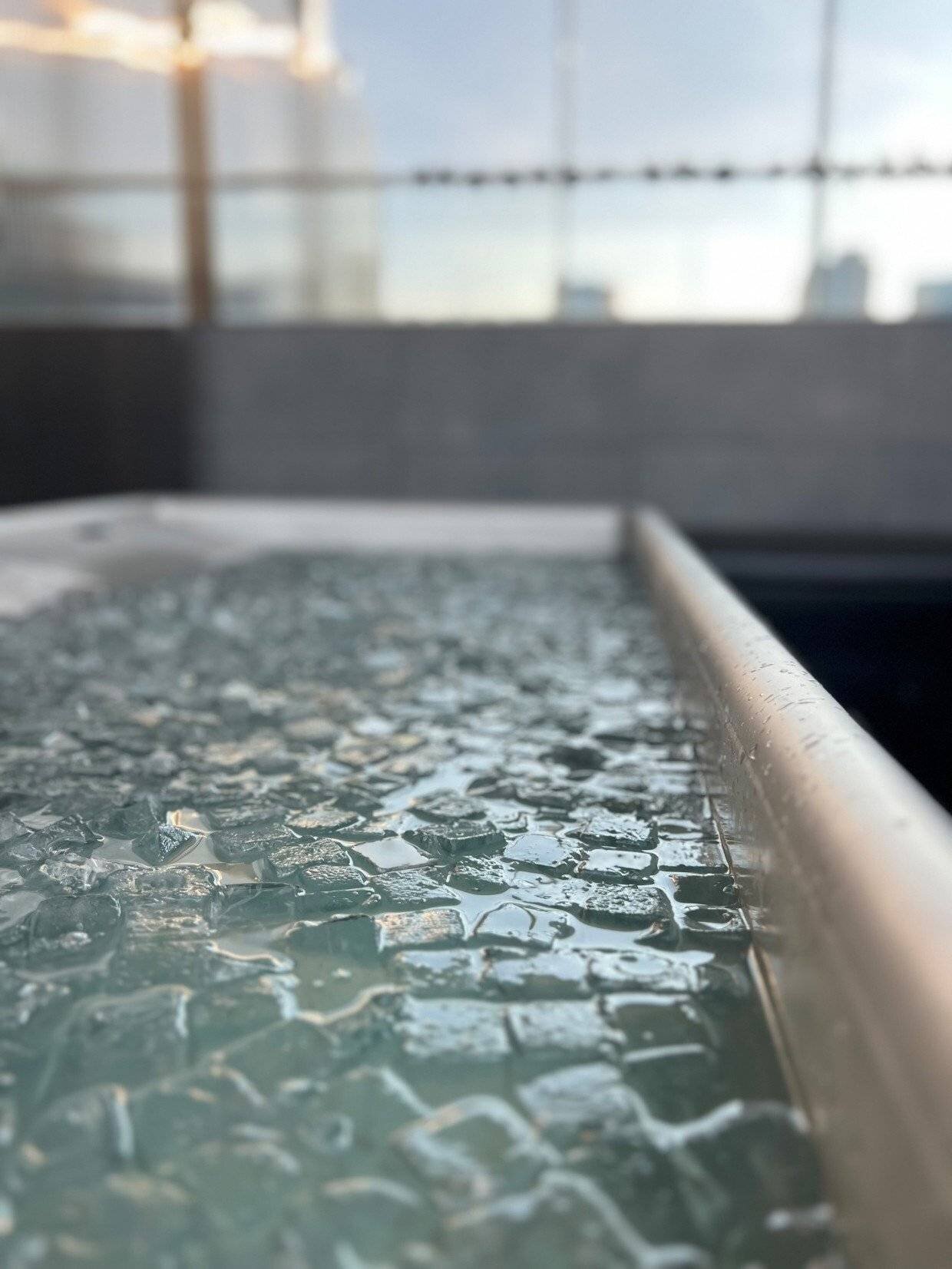 Bain glacé de récupération avec coach