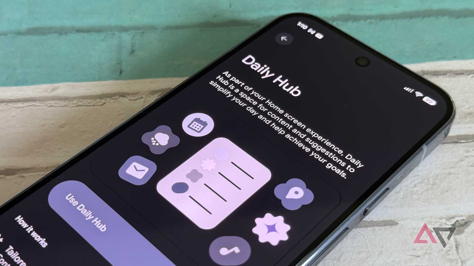 Paramètres Daily Hub sur le Google Pixel 10 Pro