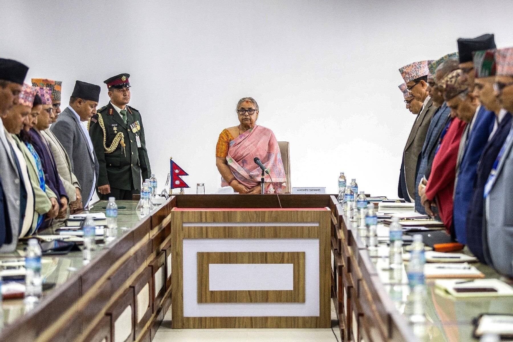 Manifestants népalais lors des violences