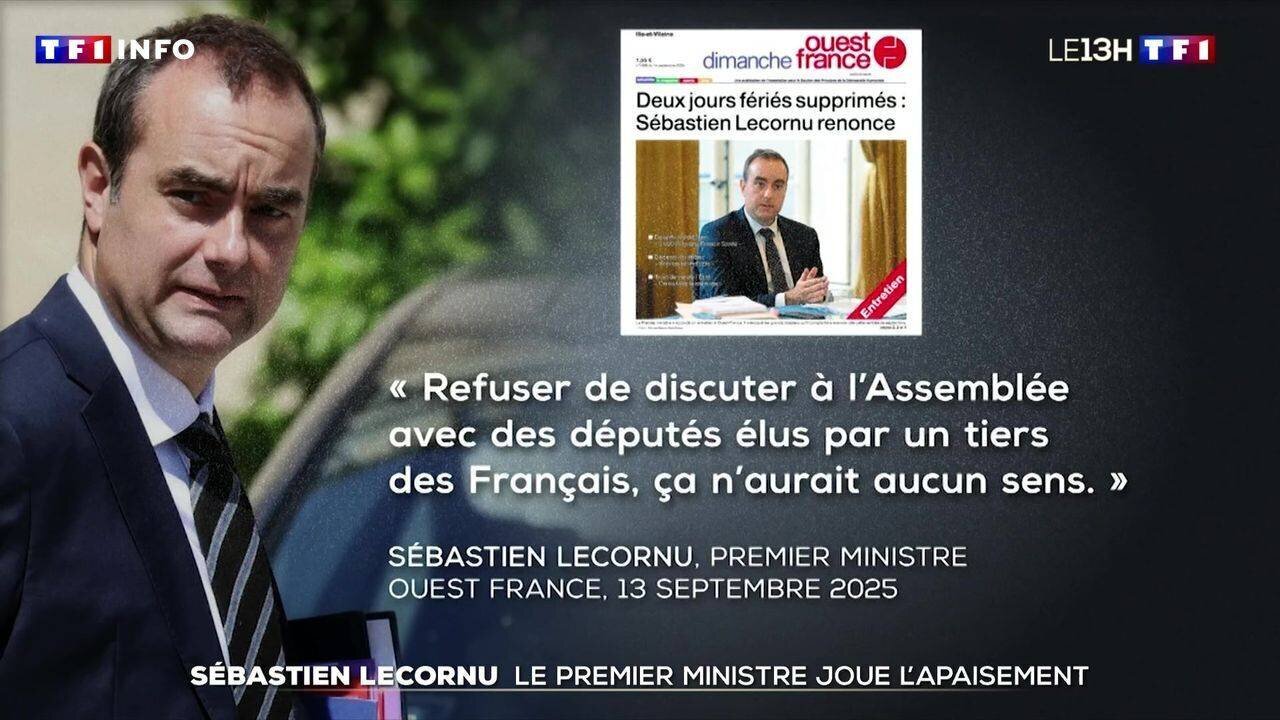 Sébastien Lecornu lors d'une interview politique
