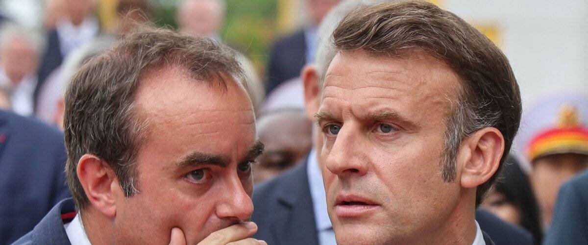 Sébastien Lecornu et Emmanuel Macron à Hanoï, Vietnam
