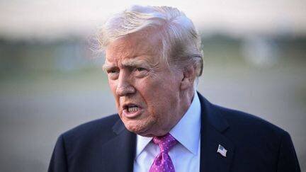 Donald Trump évoquant TikTok lors d'un discours