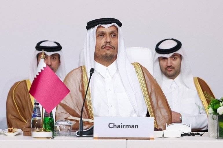 Réunion préparatoire à Doha du Premier ministre qatari Mohammed bin Abdulrahman Al-Thani le 14 septembre 2025