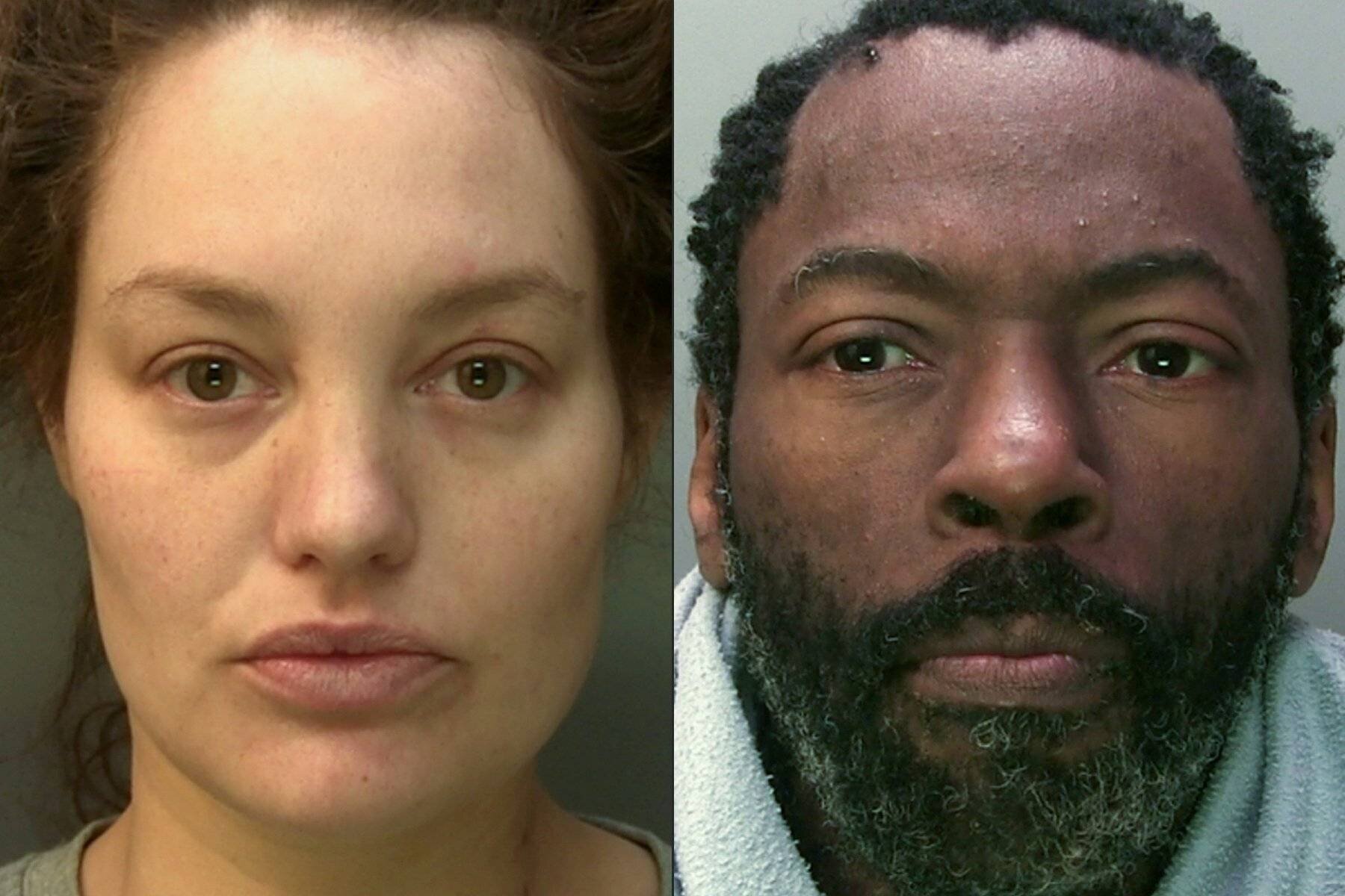 Constance Marten et Mark Gordon lors d'une audience