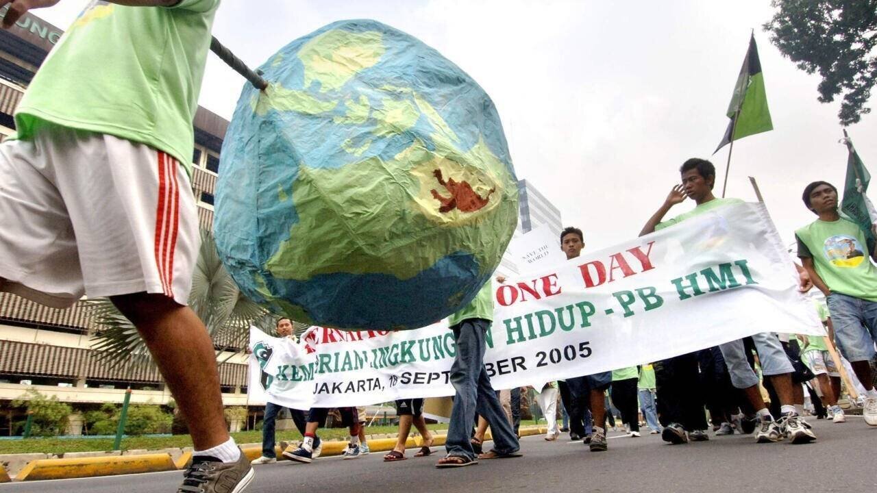 Manifestation pour la protection de la couche d'ozone
