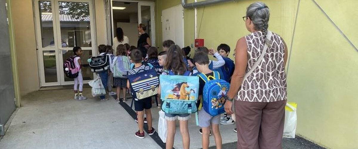 École Revel pendant la grève du 18 septembre