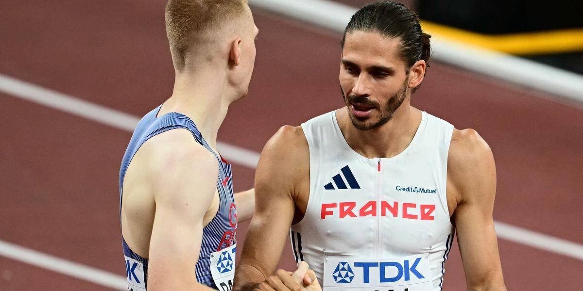 Gabriel Tual lors des Mondiaux d’athlétisme