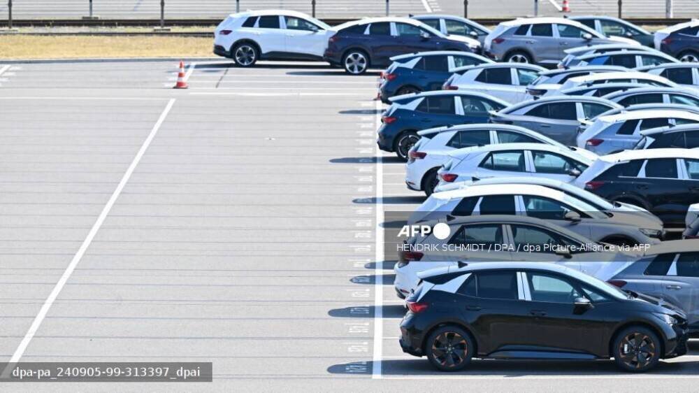 Voitures Volkswagen garées — illustration Dieselgate