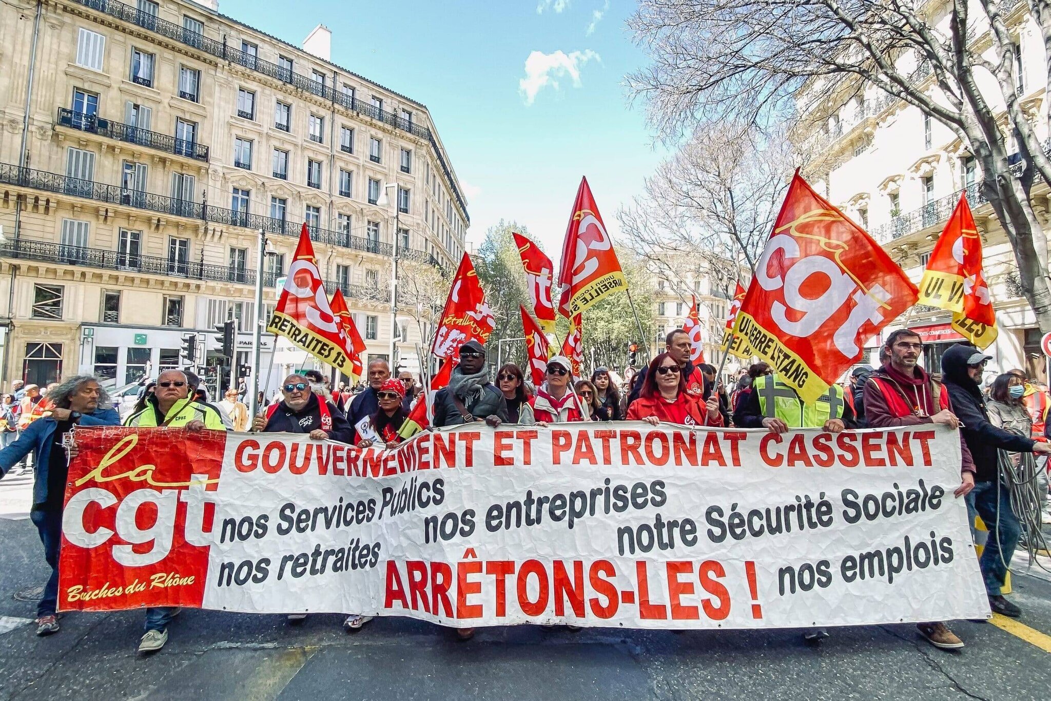Manifestation à Marseille lors de la grève du 18 septembre