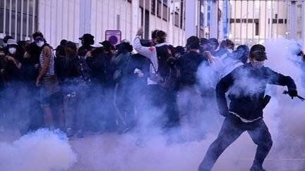 Manifestants à Marseille lors de la grève du 18 septembre