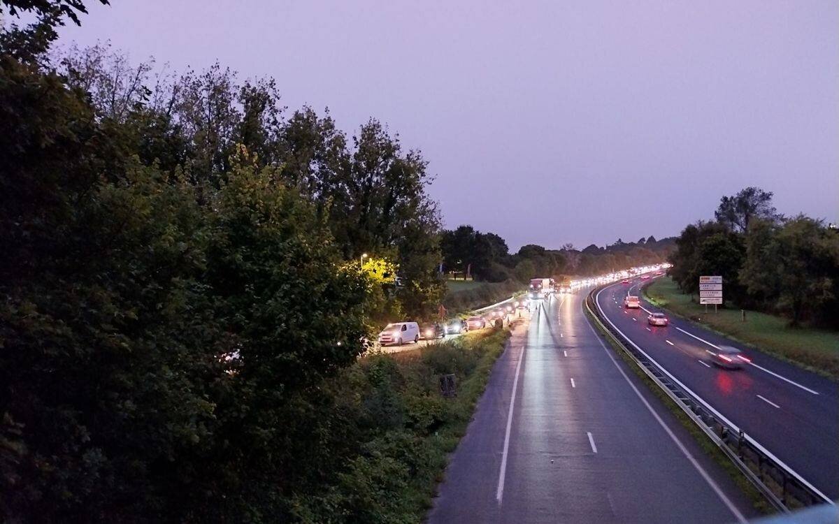 Manifestation à Brest près de la place de la Liberté