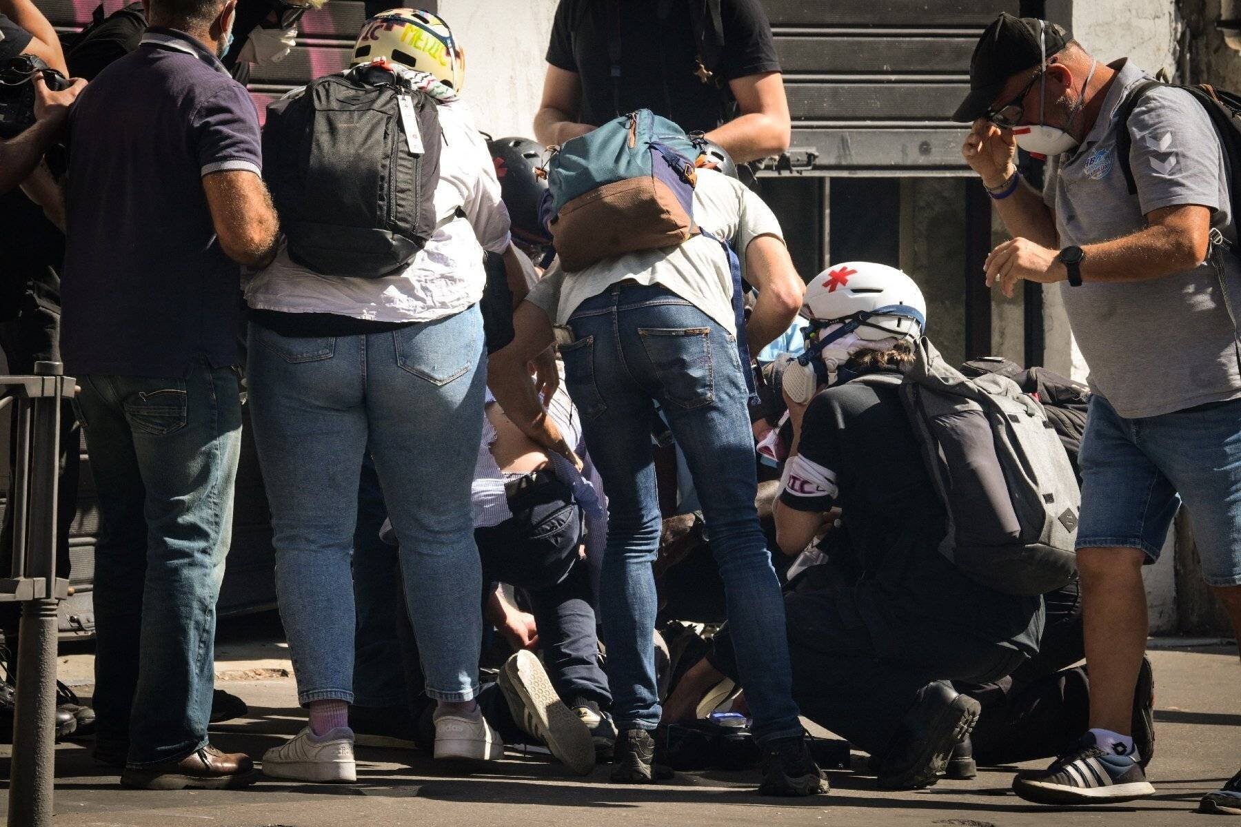 Manifestants à Sète lors de la grève du 18 septembre