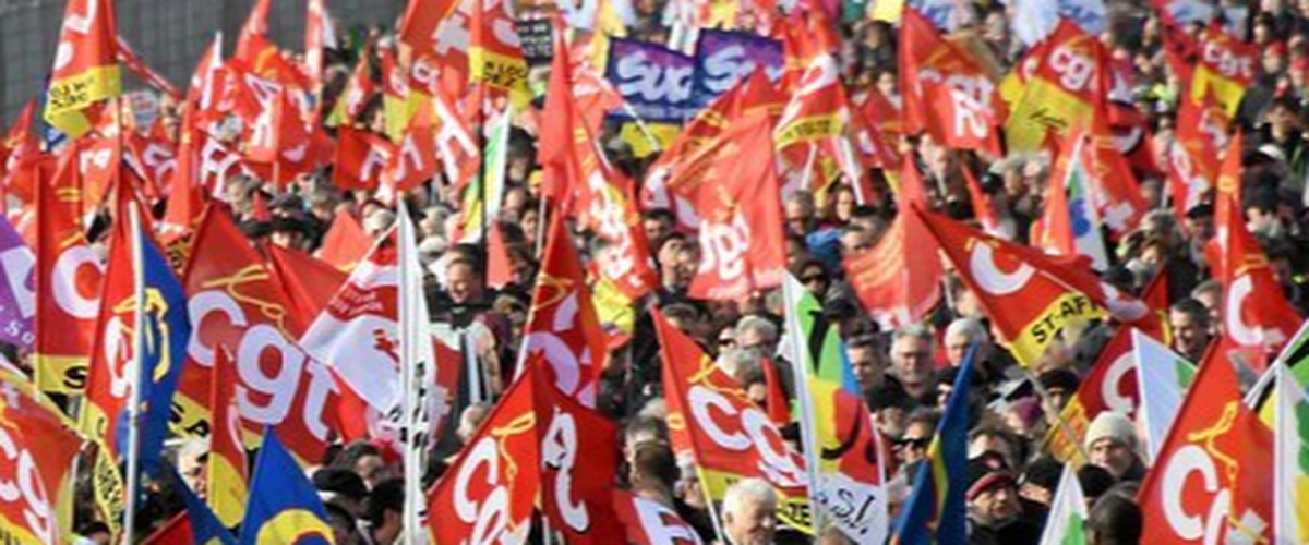 Manifestation lors de la grève du 18 septembre en ville